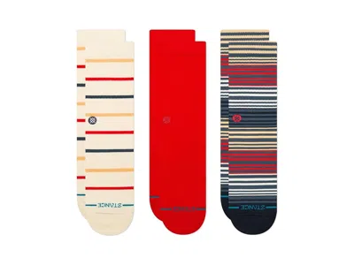 Stance Boardwalk 3 Pack Knee High Socks Shoes: Lg (us Men's Shoe 9-13 - Women's Shoe 11-14), Cotton/nylon/p In Multicolor