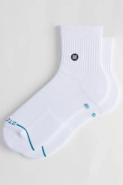 Stance Boyd Stripe Mid Cushion Crew Sock In White, Men's At Urban Outfitters In White