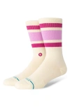 Stance Boyd Crew Socks In Lavender