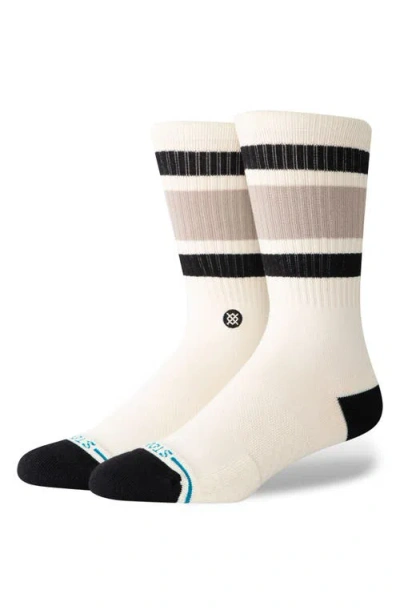 Stance Boyd Crew Socks In Stringgrey