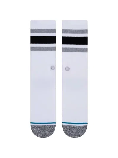 Stance Boyd St Striped Crew Socks In White
