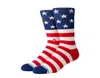 Stance Casual The Fourth St Red/white/blue Crew Socks A556a20fos-red In Multi