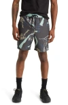 Stance Complex Hybrid Shorts In Grey/teal