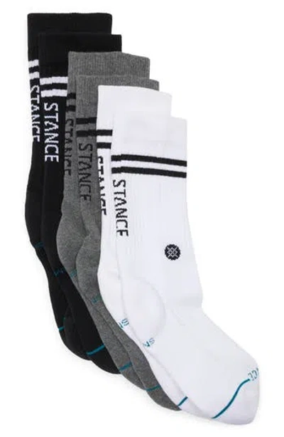 Stance Core 3-pack Crew Socks In Multi