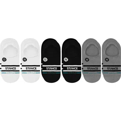Stance Core 6-pack Cotton Blend No Show Socks In Gray