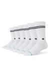 Stance Core 6-pack Crew Socks In White