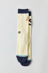 Stance Coyote Varsity Cotton Crew Sock In Canvas, Men's At Urban Outfitters In Neutral