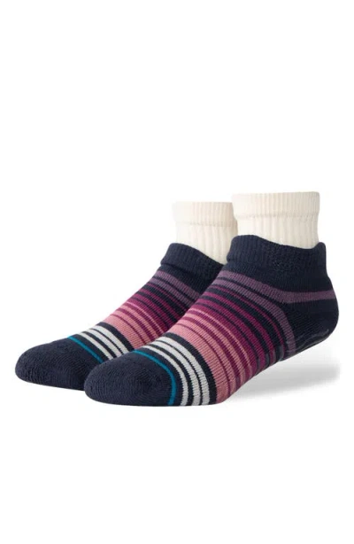 Stance Curren Cotton Blend Slipper Socks In Grape