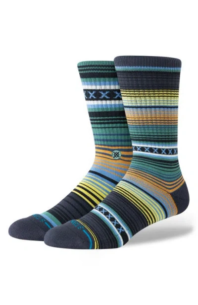 Stance Curren Crew Socks In Blue