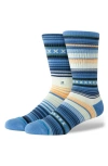 Stance Curren Crew Socks In Blue