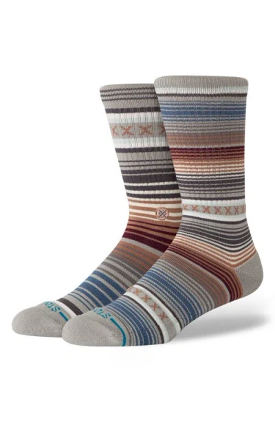 Stance Curren Crew Socks In Gray