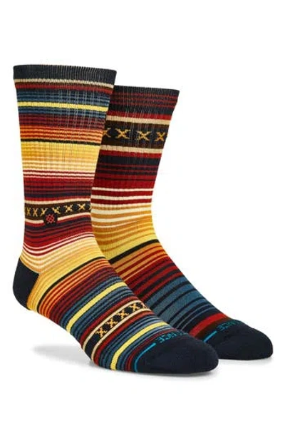 Stance Curren Parks Cotton Blend Crew Socks In Blue