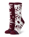 Stance Daisies Cozy Crew Socks In Purple
