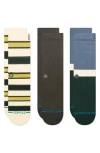 Stance Devon Stripe Drew Sock In Green