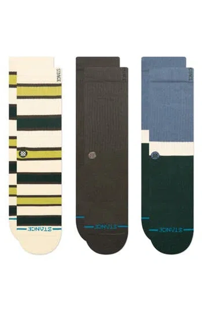 Stance Devon Stripe Drew Sock In Green