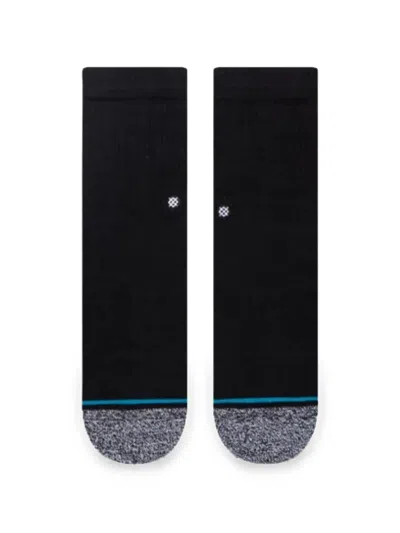 Stance Kids' Dinosaur-spike Ribbed Socks In Black