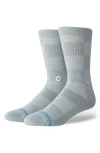 Stance Down And Out Geo Jacquard Cotton Blend Crew Socks In Blue