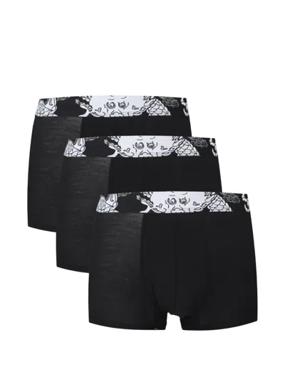 Stance Dragon Boxer Briefs (set Of Three) In Black