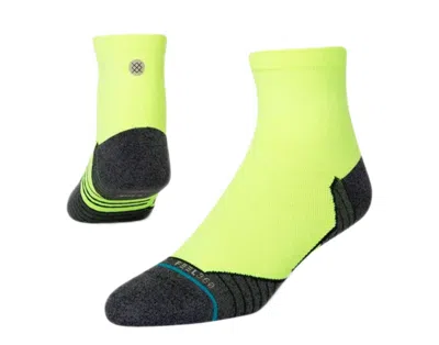 Stance Feel 360 - Road Hyper Neon Yellow Athletic Ankle Socks A318a21roc-ye2 In Green