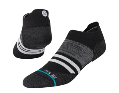 Stance Feel 360 Depart Tab Black Running Ankle Socks A218c22dep-blk In Grey