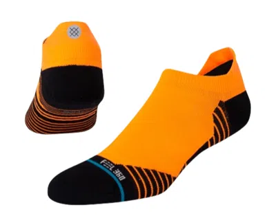 Stance Feel 360 Hiatus Tab Neon Orange Running Ankle Socks A218c21hia-noo