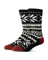 Stance Flake Crew Socks In Black
