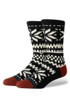 Stance Flake Crew Socks In Black