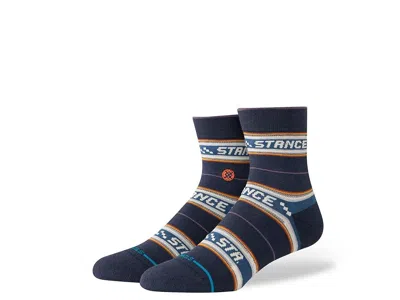Stance Flowrider Quarter Knee High Socks Shoes Navy: Lg (us Men's Shoe 9-13 - Women's Shoe 11-14) In Blue