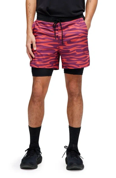 Stance Flux Liner Athletic Shorts In Purple