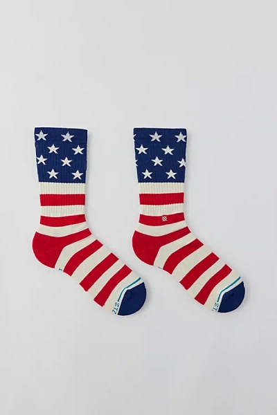 Stance Fourth Crew Sock In Red, Men's At Urban Outfitters