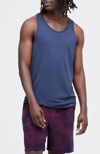 Stance Fragment Performance Tank In Dark Navy