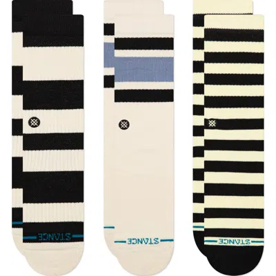 Stance Fred Assorted 3-pack Cotton Blend Crew Socks In Multi