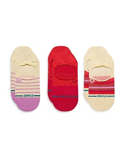 Stance Fulfilled Assorted 3-pack No-show Socks In Pink