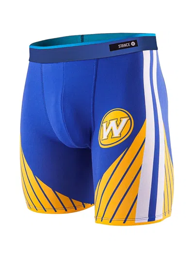 Stance Golden State Warriors Logo-print Boxer Briefs In Blue