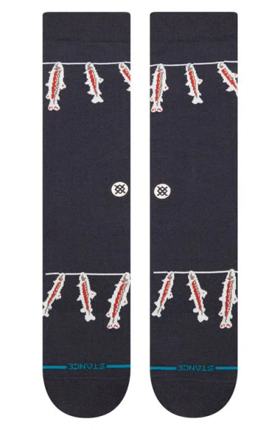 Stance Gone Fishin Crew Socks In Blue