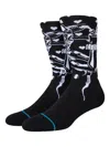 Stance Graphic-print Crew Socks In Black