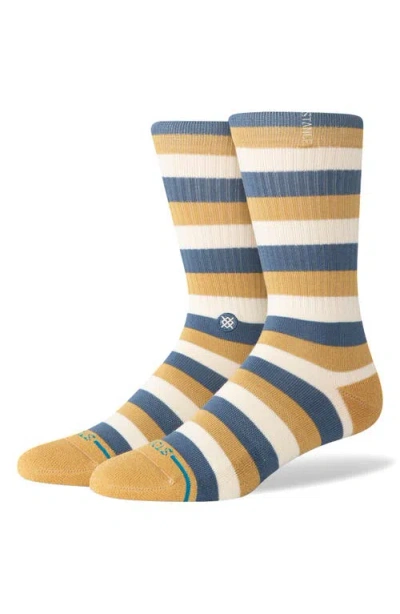Stance Hiland Stripe Crew Socks In Nude