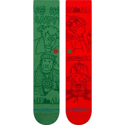 Stance Home Alone Crew Socks In Multi