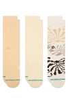 Stance Hotsun Assorted 3-pack Crew Socks In Neutral