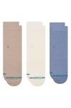Stance Icon 3-pack Assorted Socks In Multi