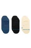 Stance Icon 3-pack No-show Liner Socks In Darkroyal