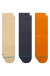 Stance Icon Assorted 3-pack Crew Socks In Multi
