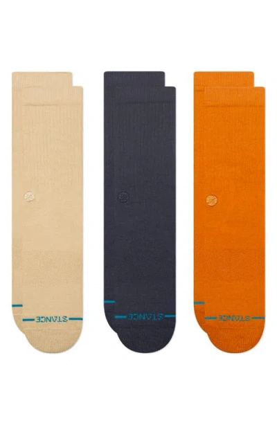 Stance Icon Assorted 3-pack Crew Socks In Multi