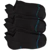 Stance Icon Assorted 3-pack Low Tab No-show Socks In Black/black