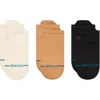 Stance Icon Assorted 3-pack Low Tab No-show Socks In Canvas