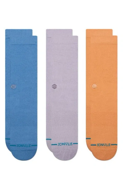 Stance Icon Assorted 3-pack Crew Socks In Black