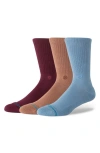 Stance Icon Assorted 3-pack Crew Socks In Multi