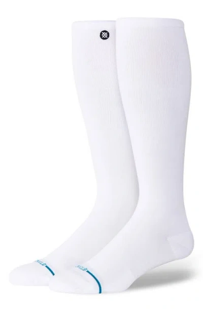 Stance Icon Compression Over The Calf Socks In White