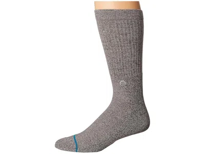 Stance Icon Crew Cut Socks Shoes Grey Heather: Md (us Men's Shoe 6-8.5 - Women's Shoe 8-10.5) In Gray