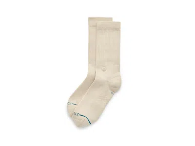 Stance Icon Crew Cut Socks Shoes Oatmeal: Lg (us Men's Shoe 9-13) In Nude
